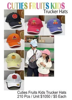 Cuties Fruits Kids Trucker Hats